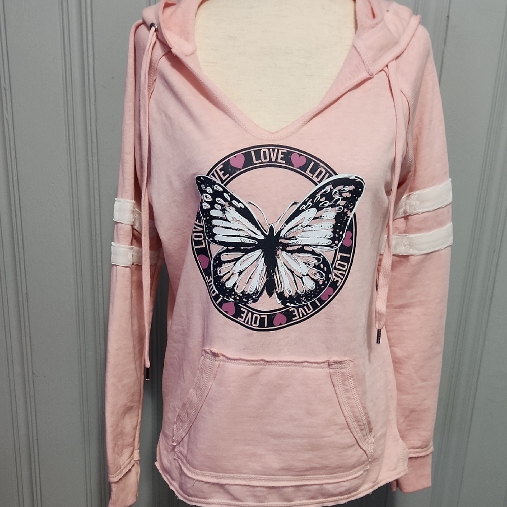 No Boundaries Pink Fleece Hoodie